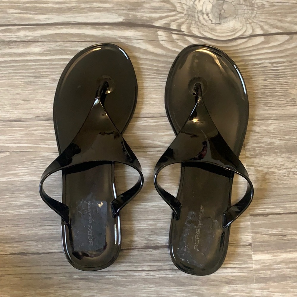 BCBG Black Flip Flops - Sz 6